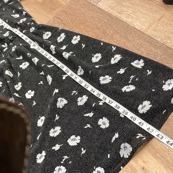 J.Crew factory black and white floral long sleeve dress size small - Picture 8 of 10